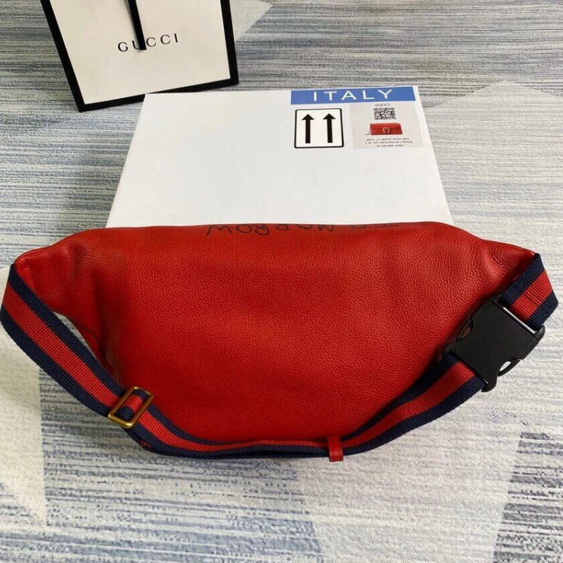 Kitlife ru Cotton li Gucci Leather Coco Capitan Vintage Logo Belt Bag Red