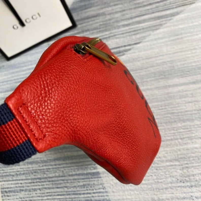 Kitlife ru Cotton li Gucci Leather Coco Capitan Vintage Logo Belt Bag Red
