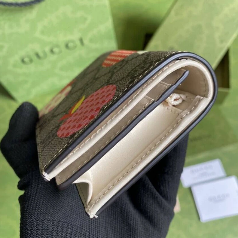 Kitlife ru 5 card sl Gucci Les Pommes Card Case Wallet
