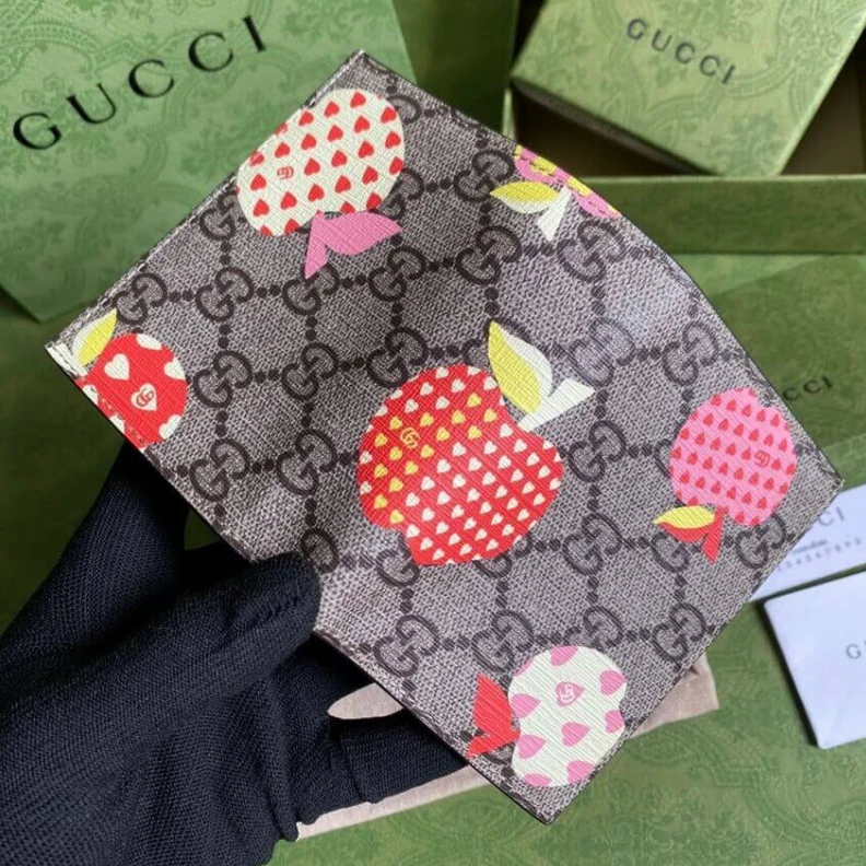 Kitlife ru 5 card sl Gucci Les Pommes Card Case Wallet