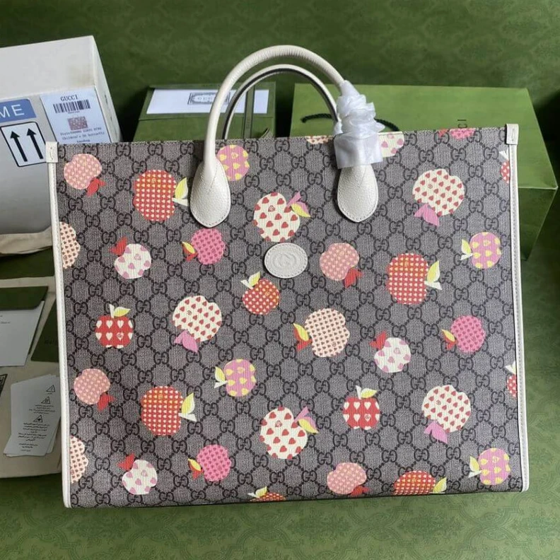 Lv belts replica Shoulder Gucci Les Pommes Large Tote
