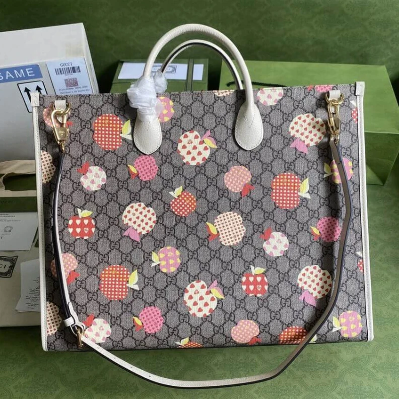 Lv belts replica Shoulder Gucci Les Pommes Large Tote