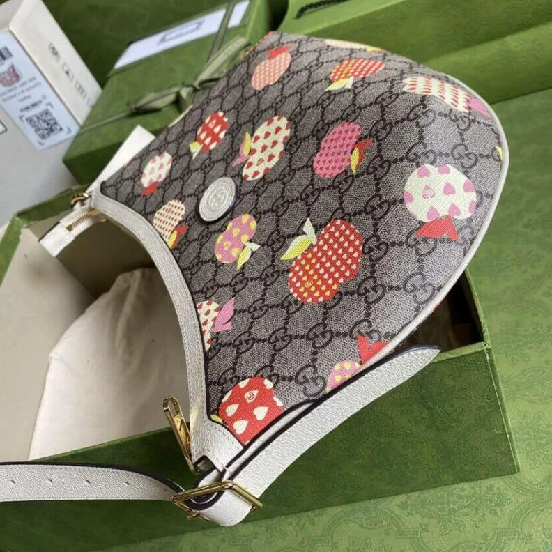 Replica bags lv Goldtoned Gucci Les Pommes Ophidia Small Bag