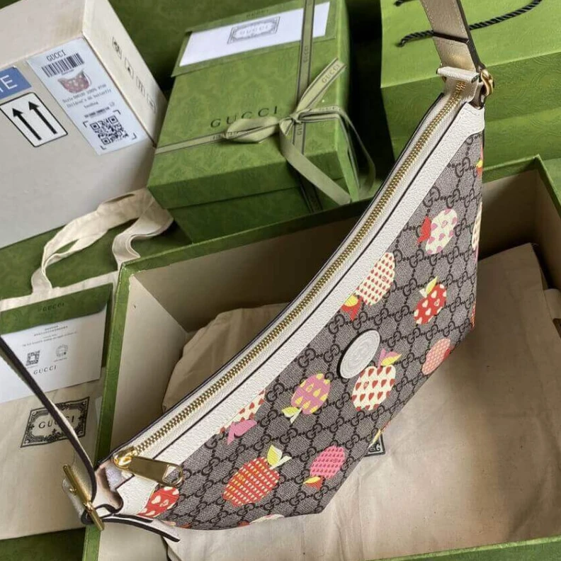 Replica bags lv Goldtoned Gucci Les Pommes Ophidia Small Bag