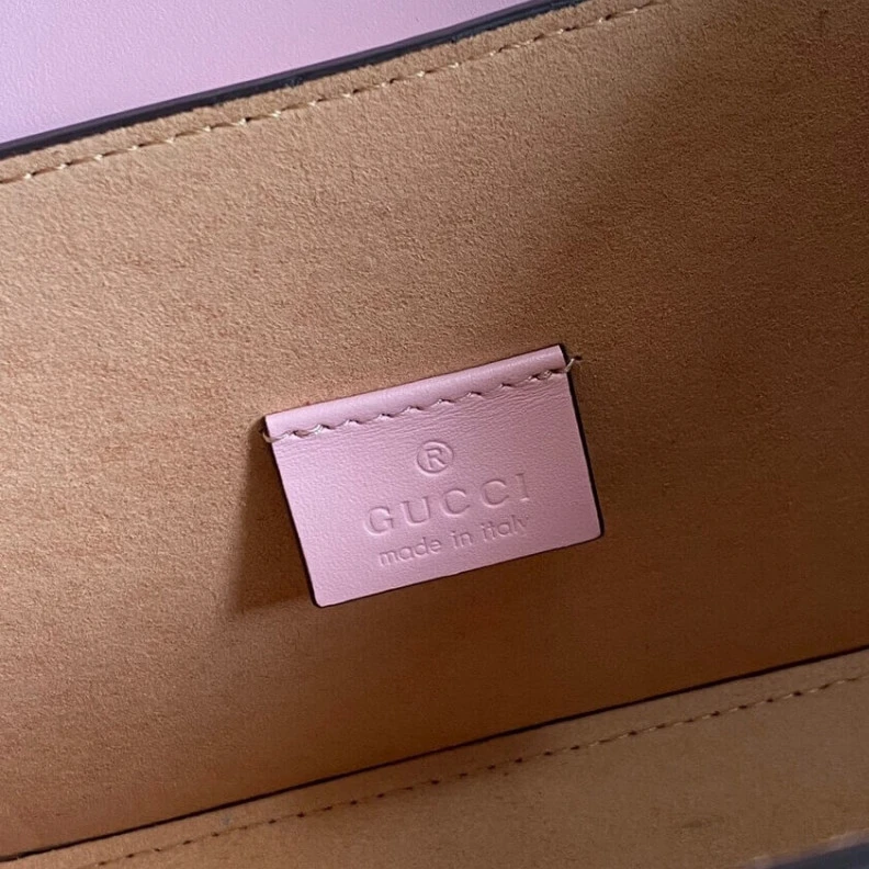 Replica bags 24 x 17 x Gucci Les Pommes Padlock Small Bag Pink