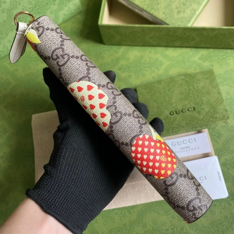 Kitlife Zip aroun Gucci Les Pommes Zip Around Wallet