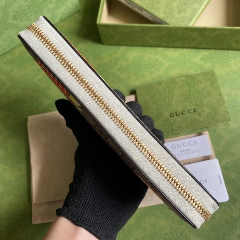 Kitlife Zip aroun Gucci Les Pommes Zip Around Wallet