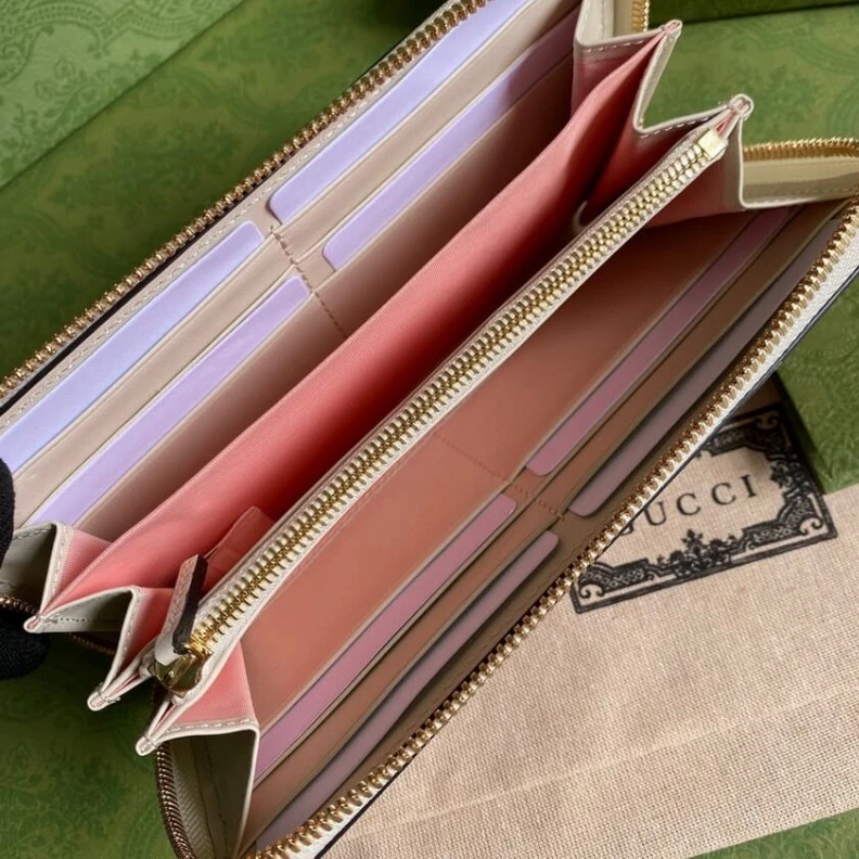 Kitlife Zip aroun Gucci Les Pommes Zip Around Wallet