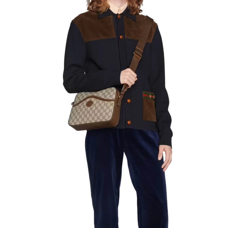 Kitlife ru Oval leat Gucci Messenger Bag With Interlocking G