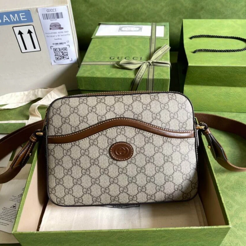 Kitlife ru Oval leat Gucci Messenger Bag With Interlocking G