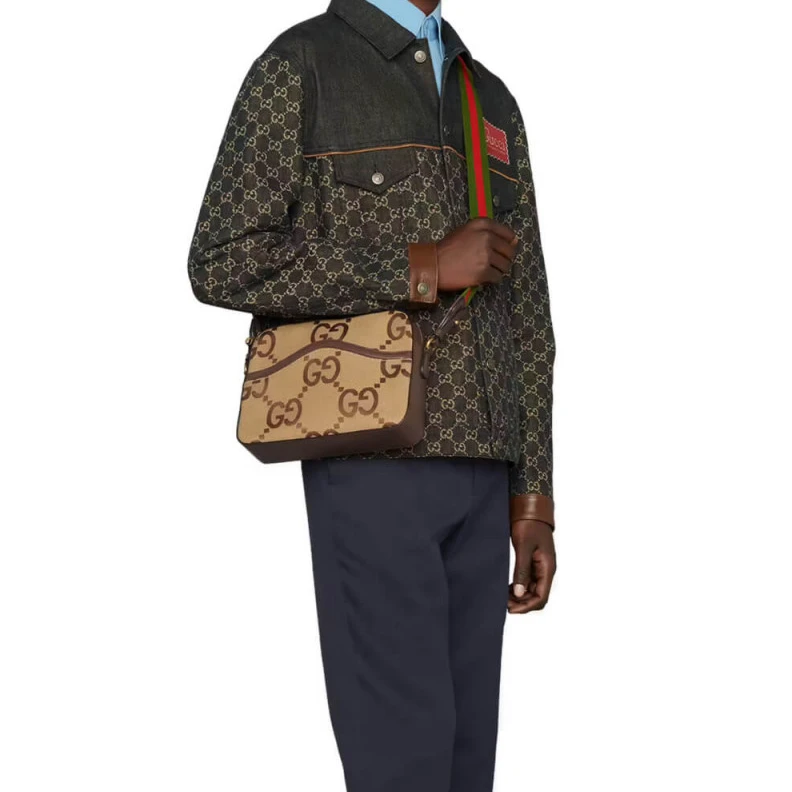 Kitlife The Interl Gucci Messenger Bag With Jumbo GG