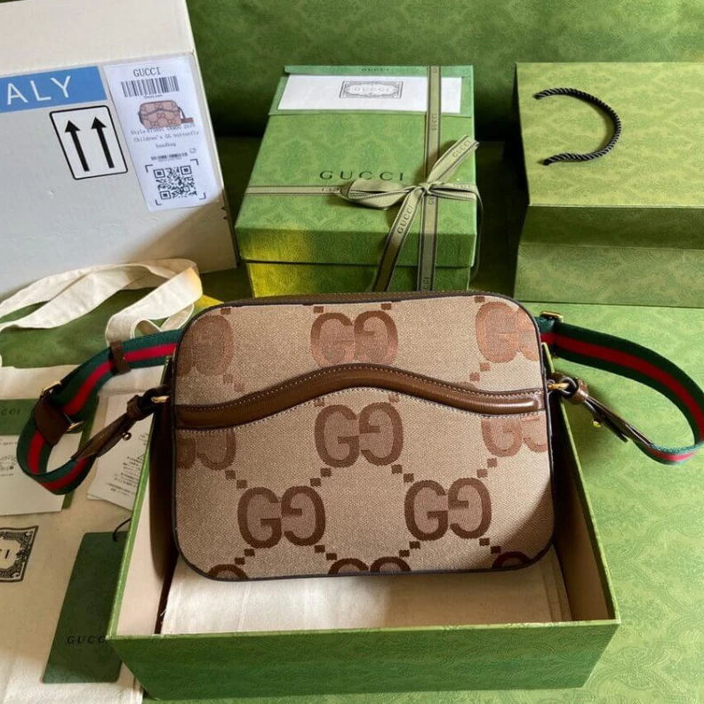 Kitlife The Interl Gucci Messenger Bag With Jumbo GG