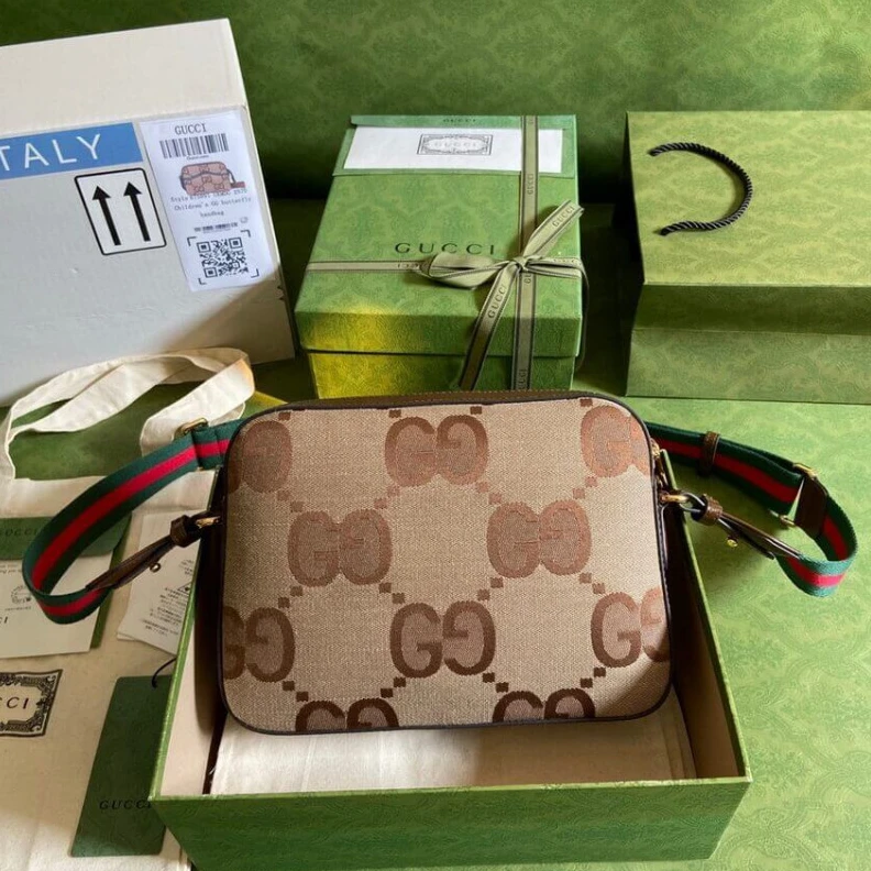 Kitlife The Interl Gucci Messenger Bag With Jumbo GG