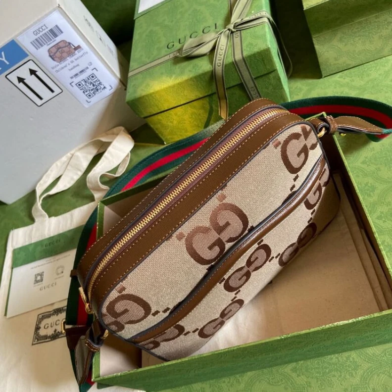 Kitlife The Interl Gucci Messenger Bag With Jumbo GG