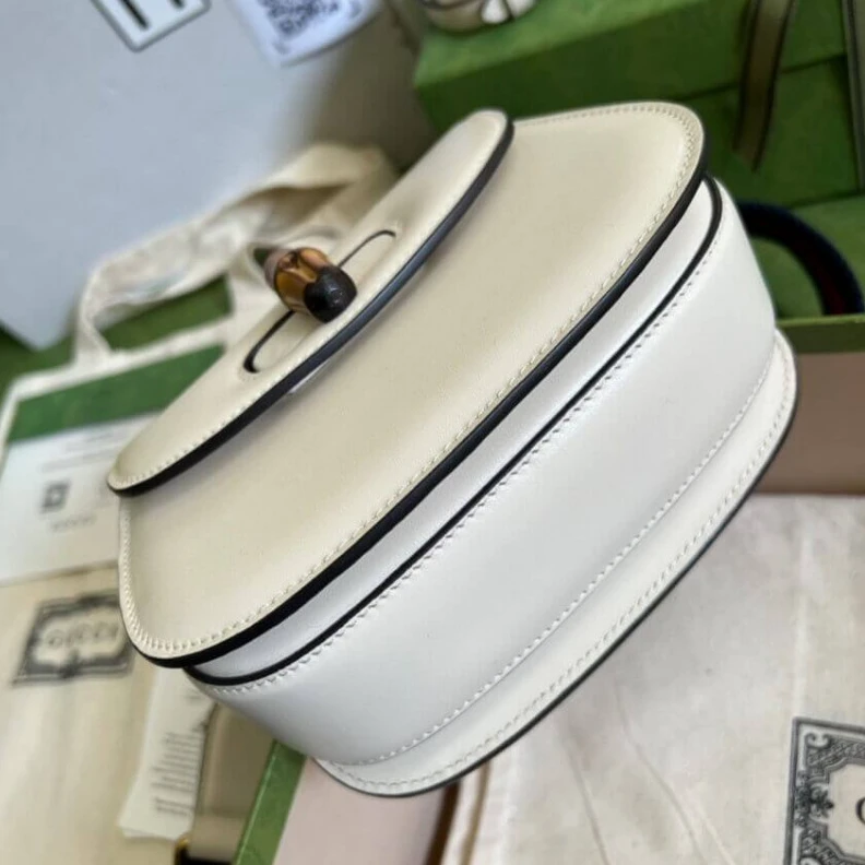 Kitlife ru Gucci Mini Top Handle Bag with Bamboo White