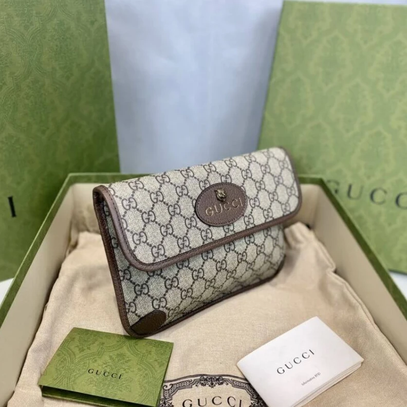 Louis vuitton locations Beige ebo Gucci Neo Vintage GG Supreme Belt Bag