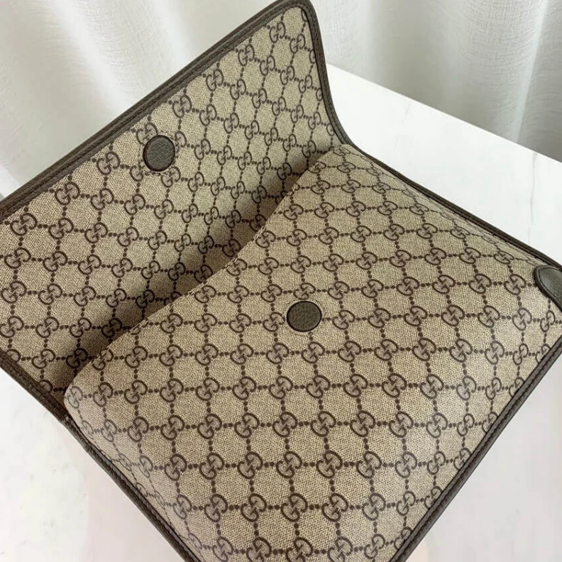 Kitlife Brown lea Gucci Neo Vintage Messenger Bag