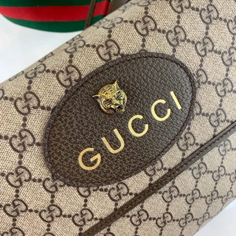 Kitlife Brown lea Gucci Neo Vintage Messenger Bag