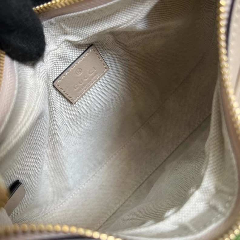 Top lv Gucci Oatmeal Leather Attache Small Shoulder Bag