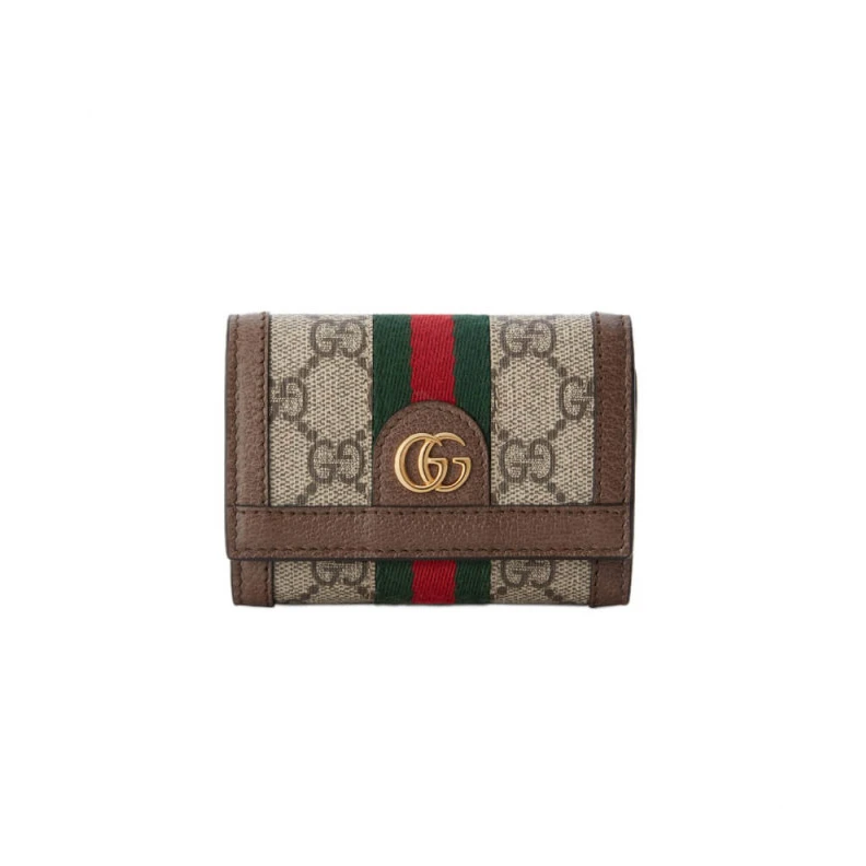 Beige ebo Gucci Ophidia Bi-Fold Wallet