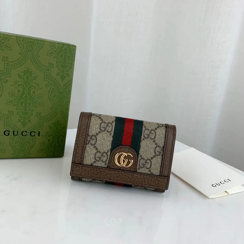 Kitlife ru Beige ebo Gucci Ophidia Bi-Fold Wallet