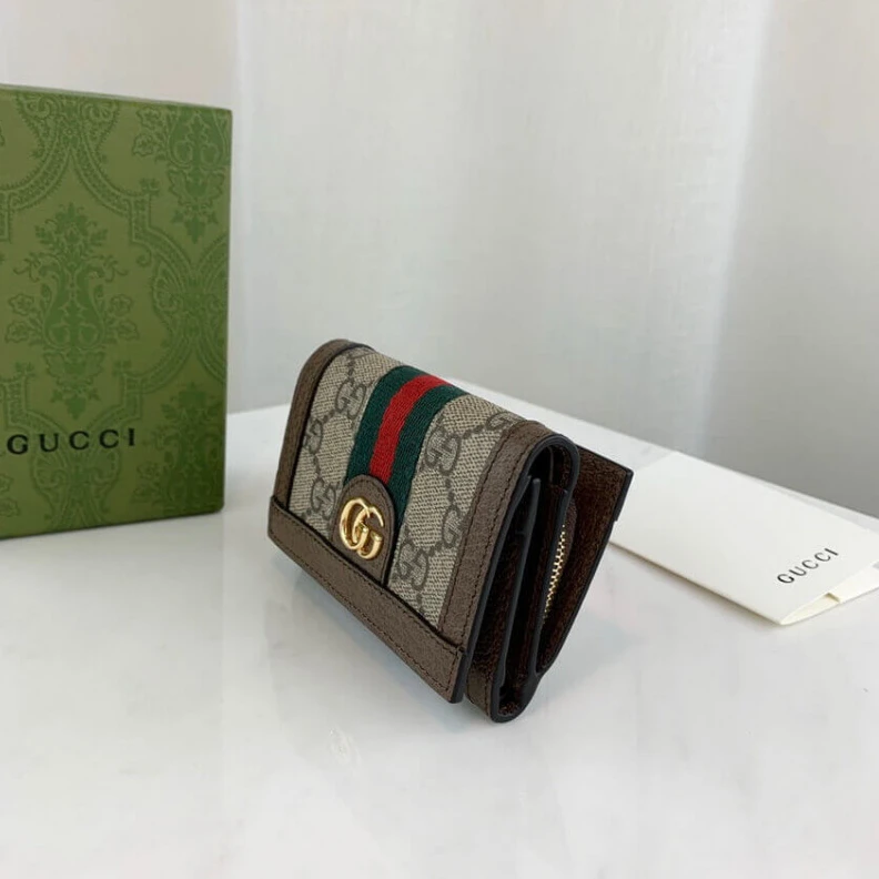 Kitlife ru Beige ebo Gucci Ophidia Bi-Fold Wallet