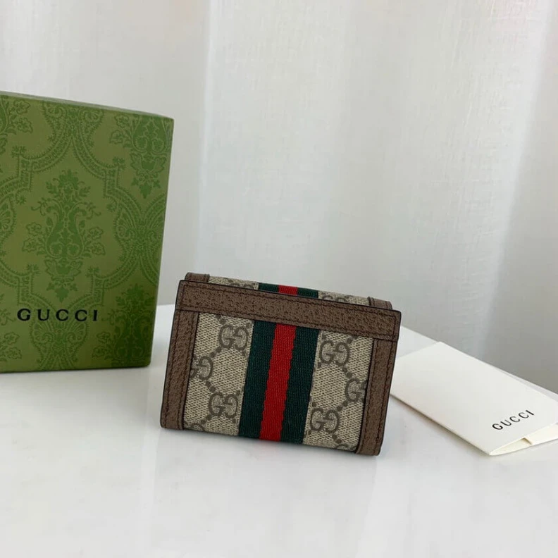 Kitlife ru Beige ebo Gucci Ophidia Bi-Fold Wallet