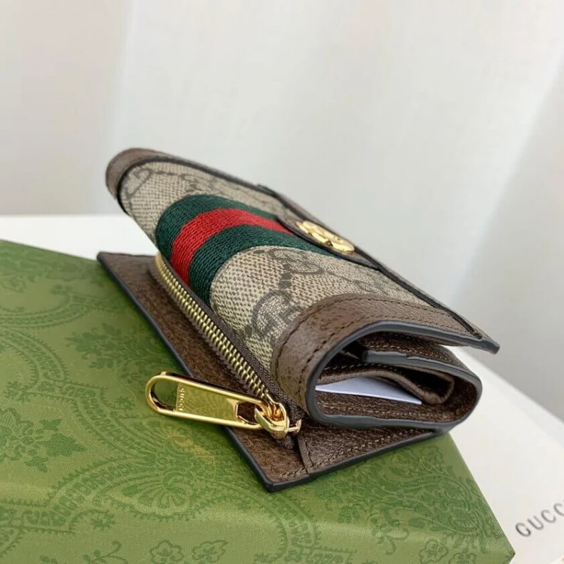 Kitlife ru Beige ebo Gucci Ophidia Bi-Fold Wallet