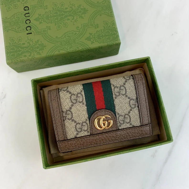 Kitlife ru Beige ebo Gucci Ophidia Bi-Fold Wallet