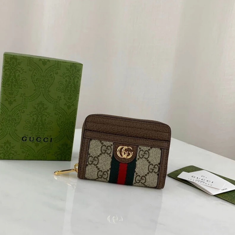 Louis vuitton locations Green and Gucci Ophidia GG Card Case Wallet