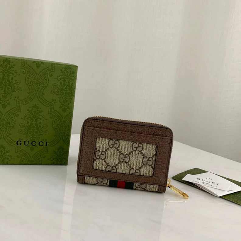 Louis vuitton locations Green and Gucci Ophidia GG Card Case Wallet
