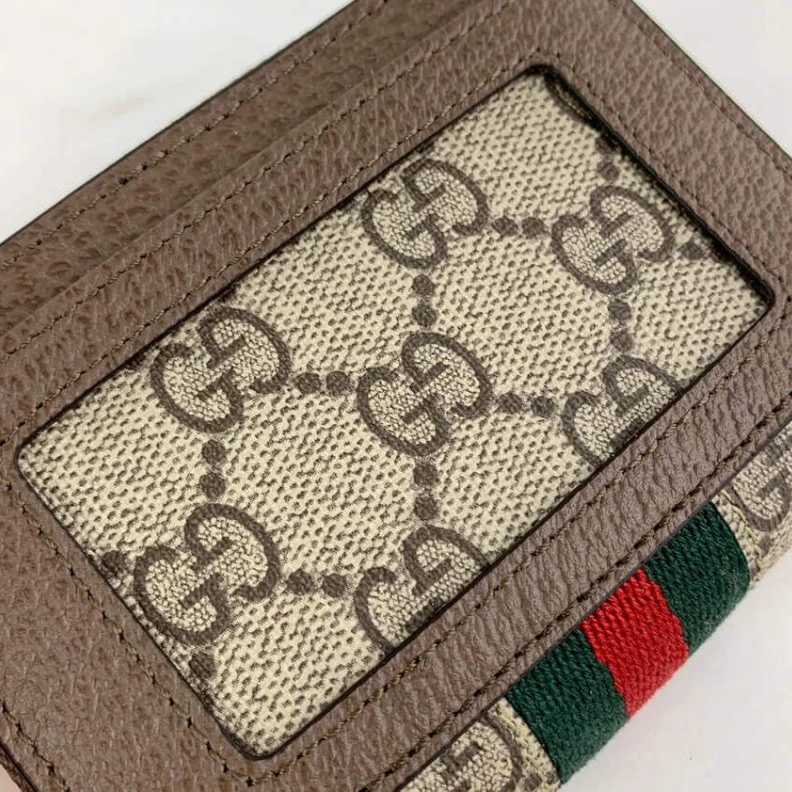 Louis vuitton locations Green and Gucci Ophidia GG Card Case Wallet