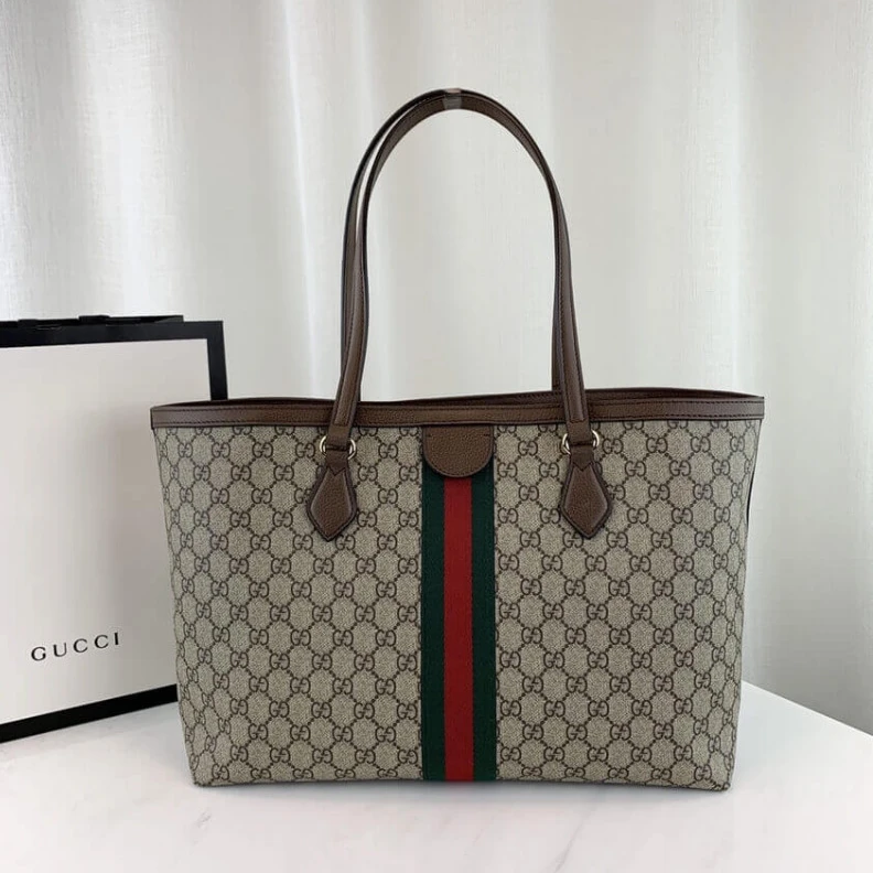 Kitlife ru A classic Gucci Ophidia GG Medium Tote Beige