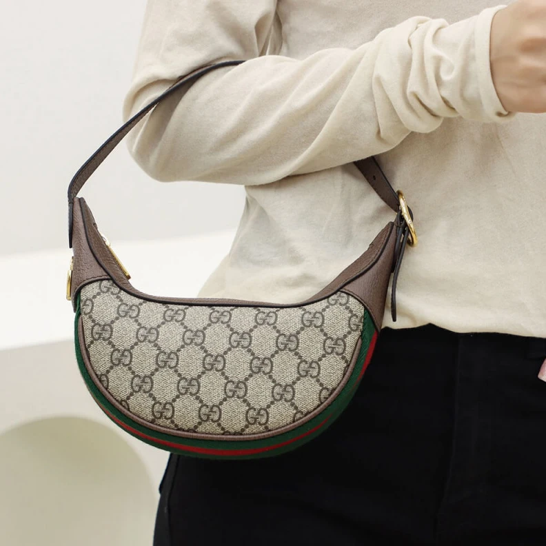Replica bags Adjustabl Gucci Ophidia GG Mini Bag Coffee