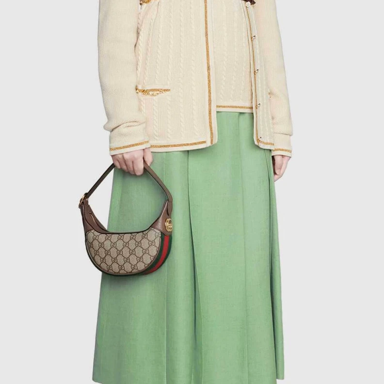 Replica bags Adjustabl Gucci Ophidia GG Mini Bag Coffee