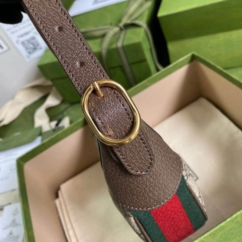 Replica bags Adjustabl Gucci Ophidia GG Mini Bag Coffee