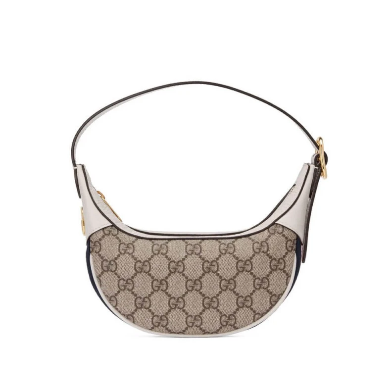 Adjustabl Gucci Ophidia GG Mini Bag White
