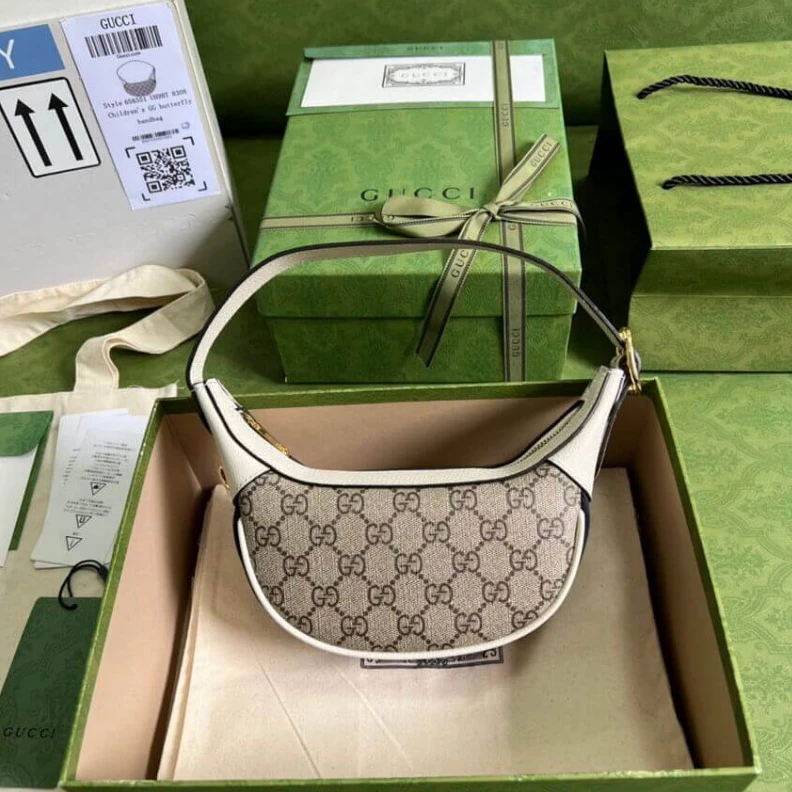 Replica bags Adjustabl Gucci Ophidia GG Mini Bag White