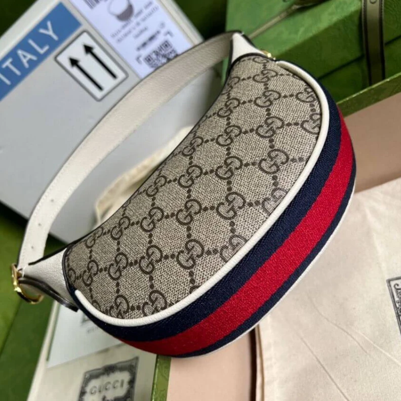 Replica bags Adjustabl Gucci Ophidia GG Mini Bag White