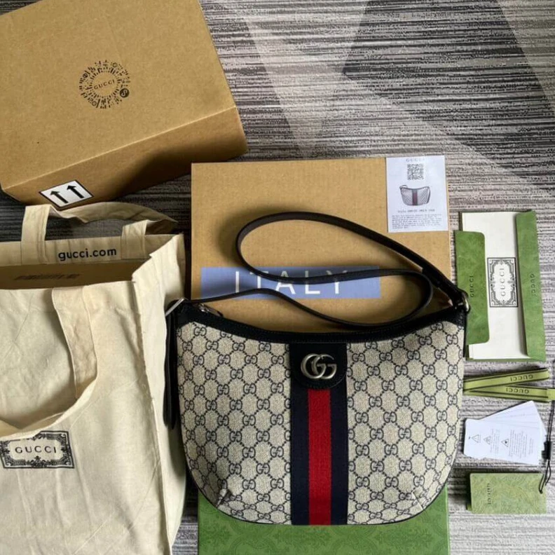 Replica bags Silverton Gucci Ophidia GG Small Shoulder Bag in Blue