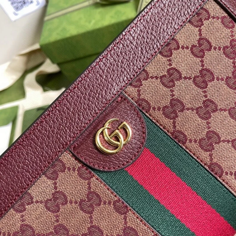 Top lv Green and Gucci Ophidia GG Small Shoulder Bag in Burgundy