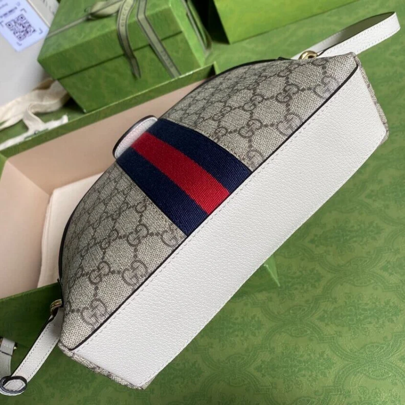 Replica bag Zipper cl Gucci Ophidia GG Small Shoulder Bag in White