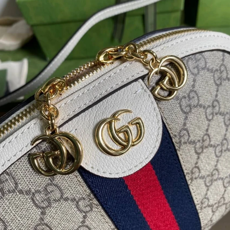 Replica bag Zipper cl Gucci Ophidia GG Small Shoulder Bag in White