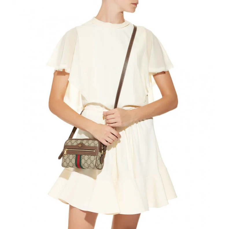 Kitlife ru Microfibe Gucci Ophidia GG Supreme Mini Bag Beige