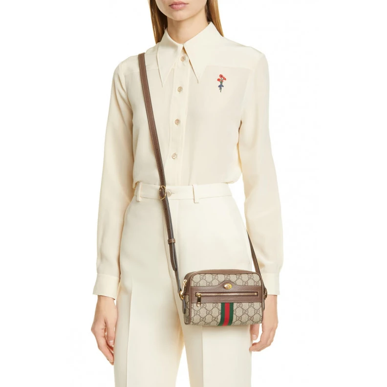 Kitlife ru Microfibe Gucci Ophidia GG Supreme Mini Bag Beige
