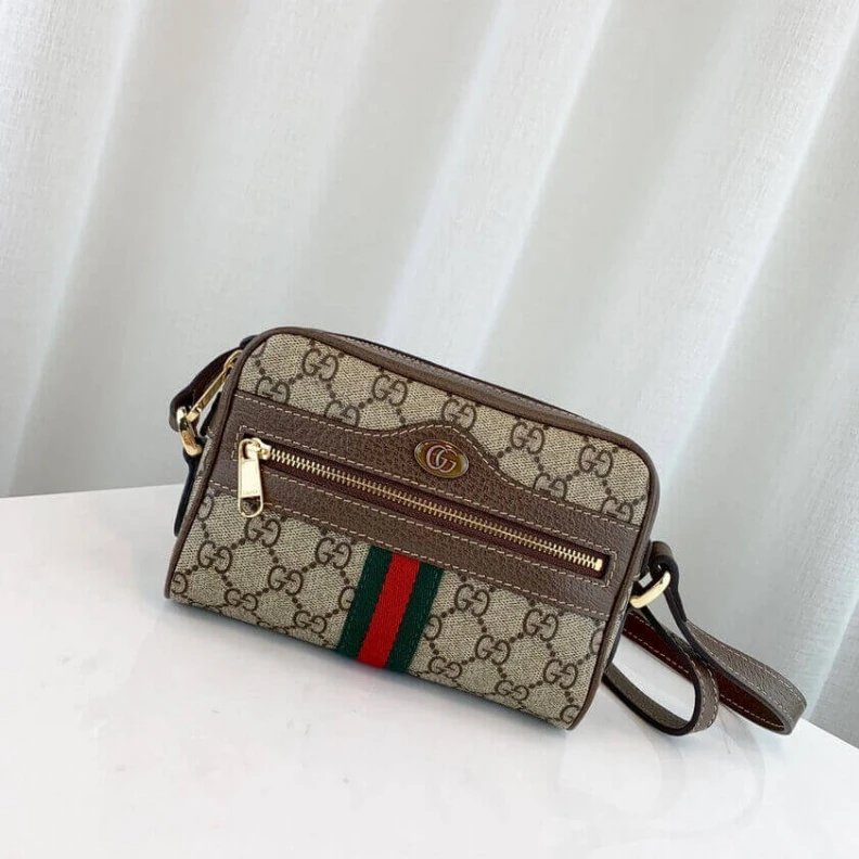 Kitlife ru Microfibe Gucci Ophidia GG Supreme Mini Bag Beige