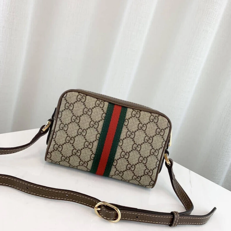 Kitlife ru Microfibe Gucci Ophidia GG Supreme Mini Bag Beige