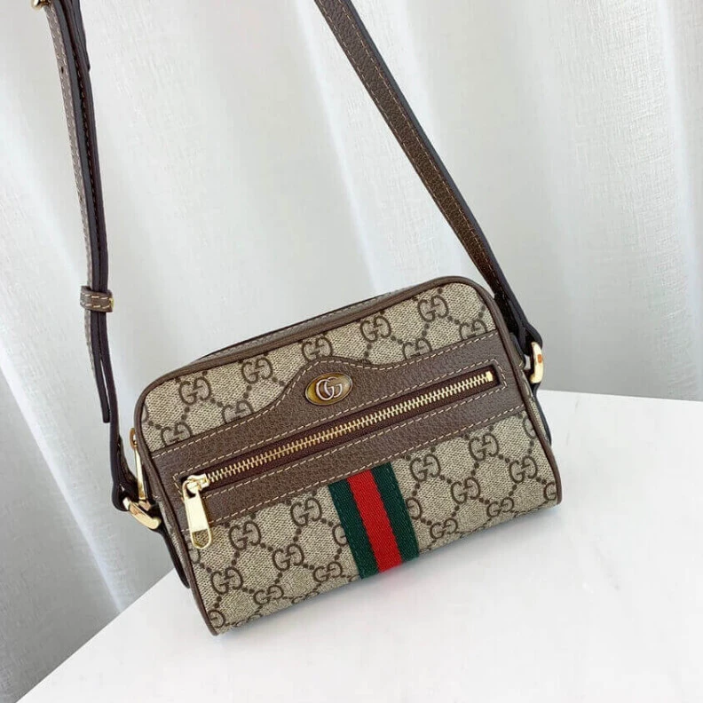 Kitlife ru Microfibe Gucci Ophidia GG Supreme Mini Bag Beige