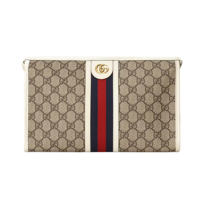 White lea Gucci Ophidia GG Toiletry Case White