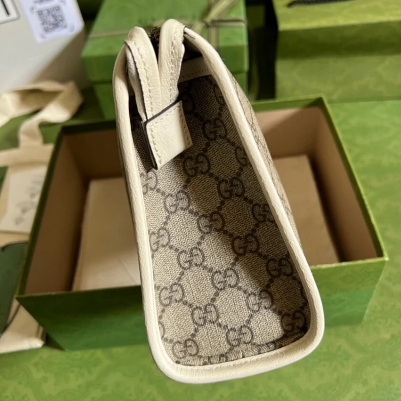 Lv belts replica White lea Gucci Ophidia GG Toiletry Case White